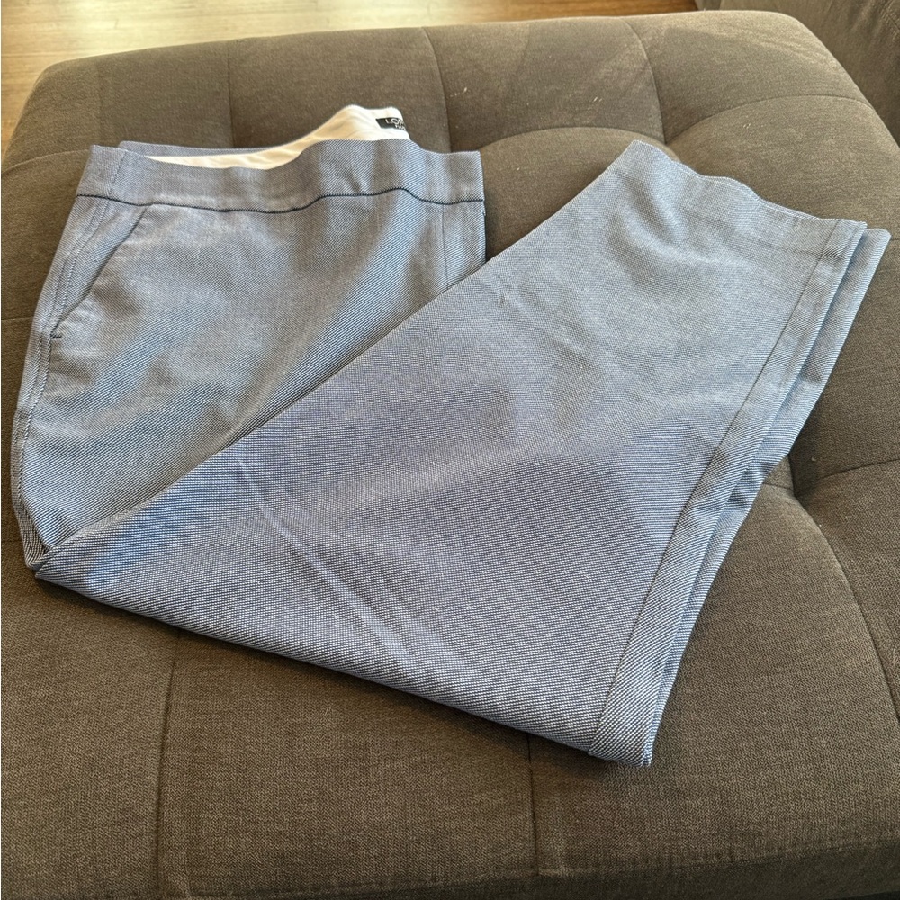 Loft Marissa Style Navy and White Pants Plus Size 24W